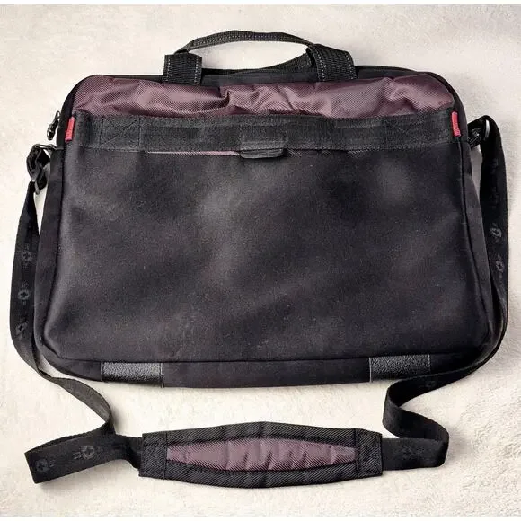 Swiss Gear Wenger padded laptop bag briefcase shoulder strap 18" x 13" black - Picture 5 of 13
